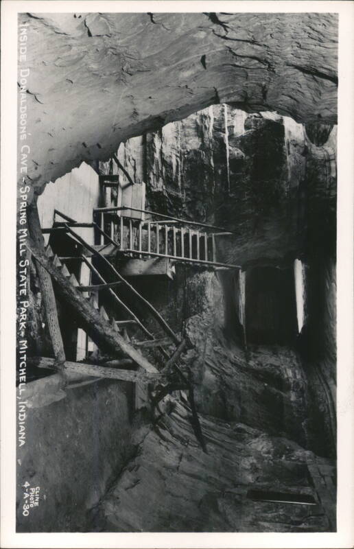 Inside Donaldsons Cave, Spring Mill State Park Mitchell Indiana