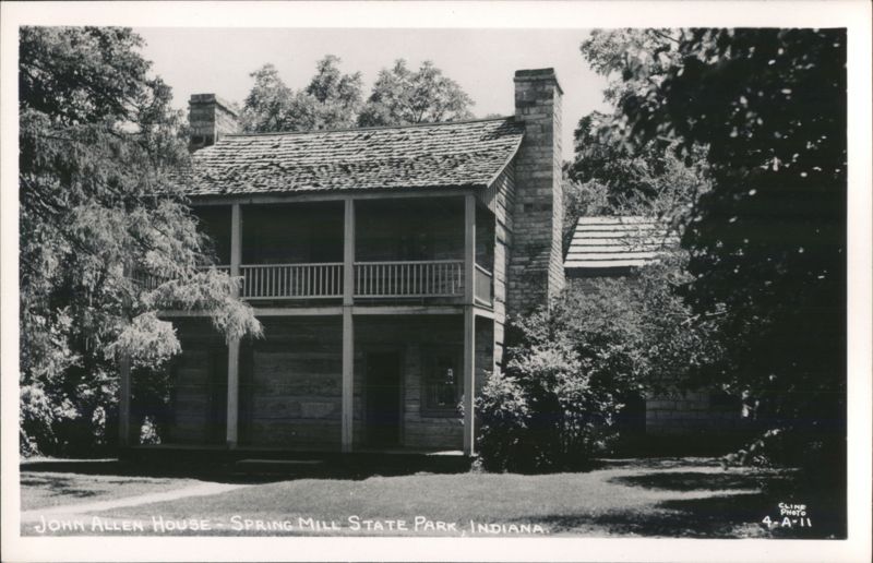 John Allen House, Spring Mill State Park Mitchell Indiana
