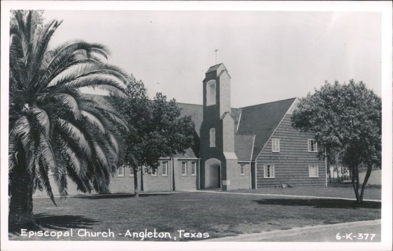 Episcopal Church with Palm Tree Angleton Texas