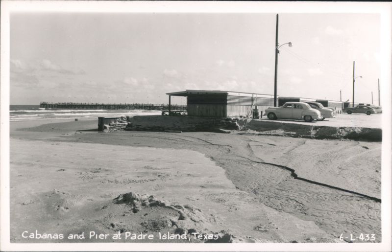 Cabanas and Pier, Padre Island Corpus Christi Texas