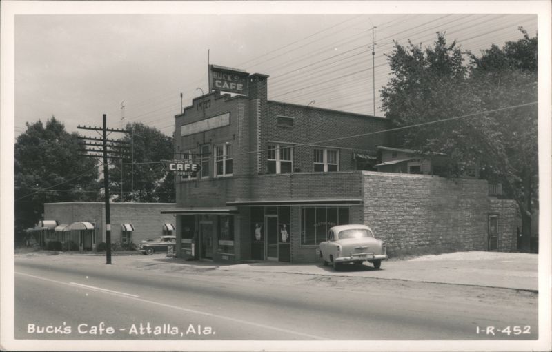 Buck's Cafe with Vintage Car