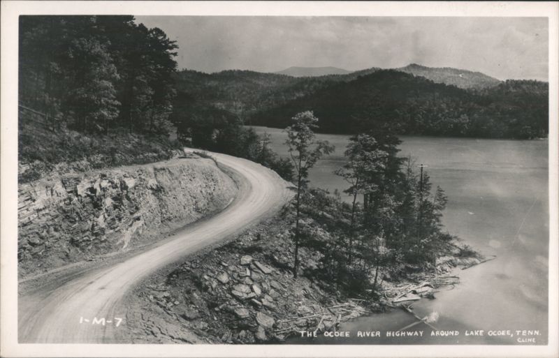 Ocoee River Highway around Lake Ocoee Tennessee