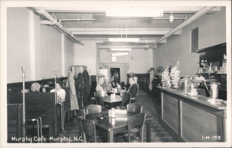 Murphy Cafe Interior View with Patrons North Carolina