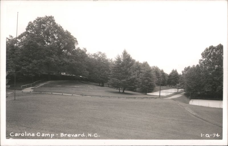 Carolina Camp with Trees, Path, and Tennis Courts Brevard North Carolina