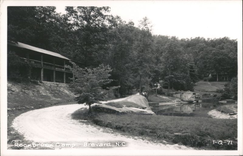 Rockbrook Camp with Winding Road and Creek Brevard North Carolina