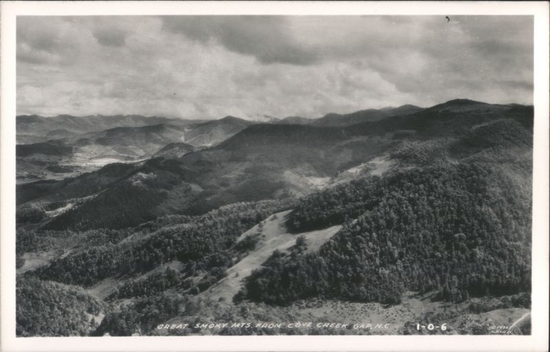 Great Smoky Mountains from Cove Creek Gap Waynesville North Carolina