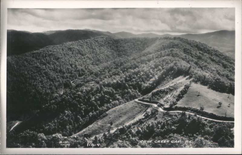 Cove Creek Gap, NC - Mountain Landscape with Winding Road Waynesville North Carolina