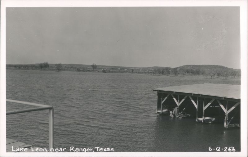 Boathouse on Lake Leon Ranger Texas