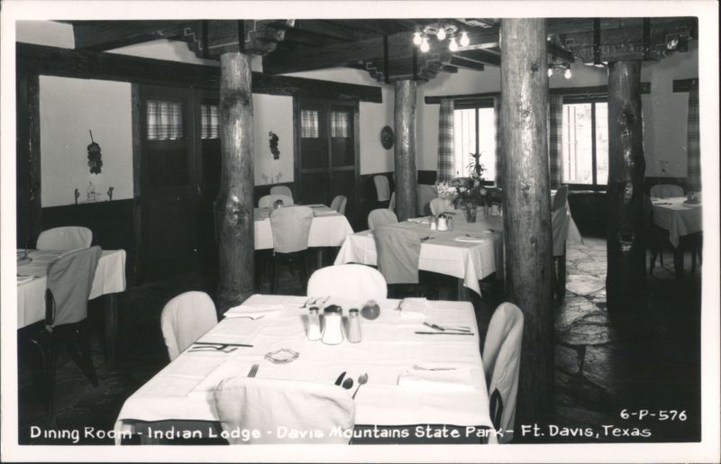 Dining Room at Indian Lodge, Davis Mountains State Park Fort Davis Texas