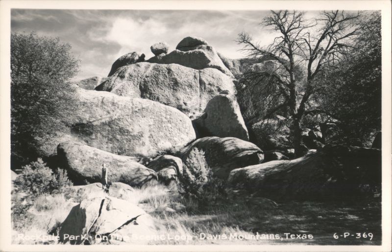 Rockpile Park On The Scenic Loop, Davis Mountains Texas