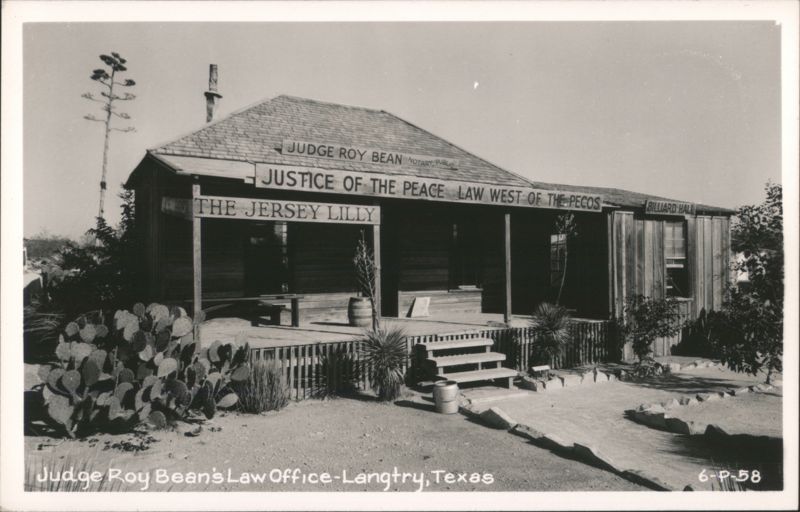 Judge Roy Bean's Law Office, Langtry, Texas