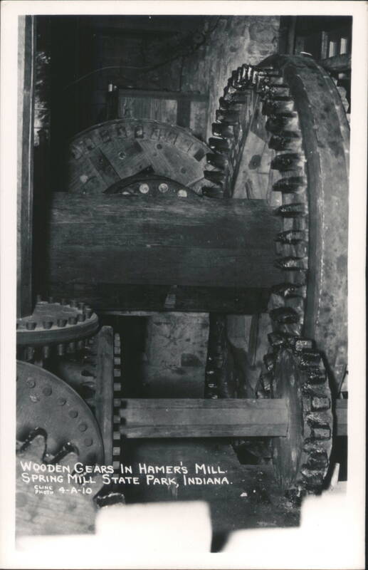 Wooden Gears in Hamer's Mill, Spring Mill State Park, Indiana Mitchell