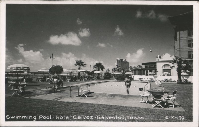 Swimming Pool - Hotel Galvez Galveston Texas
