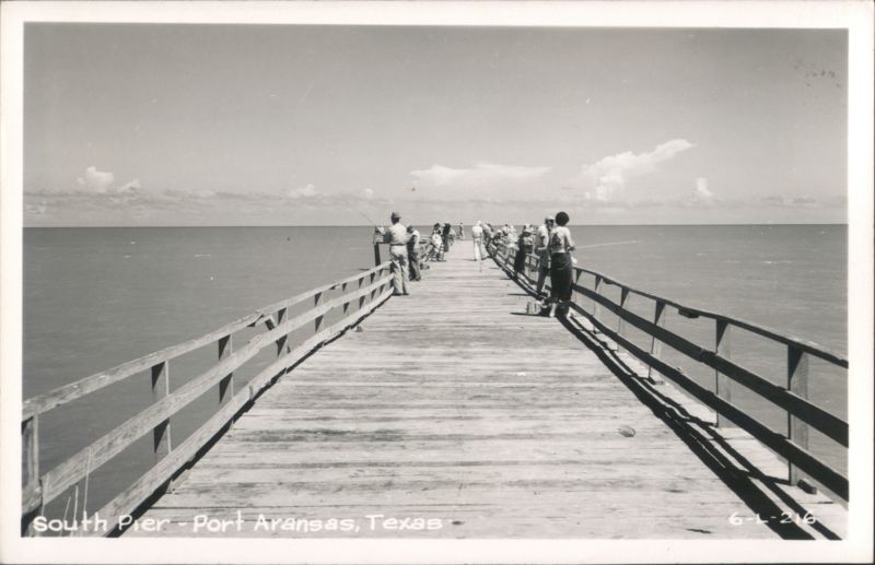Fishermen on South Pier Port Aransas Texas