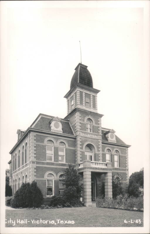 City Hall Building with Tower and Mansard Roof Victoria Texas