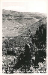 Salt River Canyon on U.S. 60 between Springerville and Globe Postcard