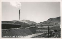 Copper Smelter at Morenci, Arizona Postcard