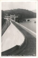 Highway Across Hiawassee Dam Postcard