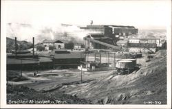 Smelter Complex with Industrial Buildings and Smokestacks Postcard
