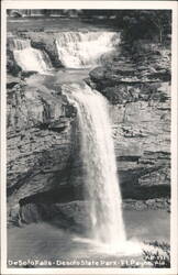 DeSoto Falls - DeSoto State Park Postcard