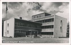 Anson Hospital Building Exterior View Postcard