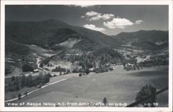 Maggie Valley from Soco Crafts on U.S. 19 Postcard