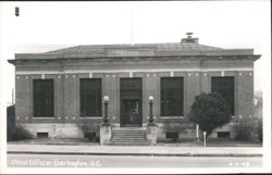Post Office Building, Darlington, SC Postcard