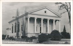 First Baptist Church, Neoclassical Architecture Postcard