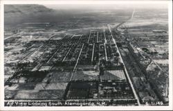 Air View Looking South, Alamogordo Postcard