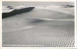 White Sands National Monument, New Mexico - Rippled Dunes Landscape Postcard