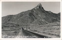 U.S. 70 Approaching San Augustine Pass Postcard