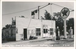 Halfway Bar - Oasis on the Desert Postcard