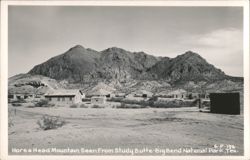 Horse Head Mountain Seen From Study Butte, Big Bend National Park Postcard