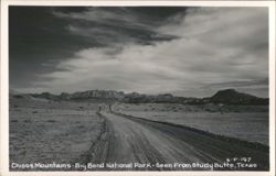 Chisos Mountains - Big Bend National Park - Seen From Study Butte Postcard