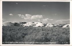 At The Edge Of The White Sands National Monument Postcard