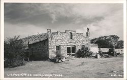Ghost Town - Stone U.S. Post Office building Postcard