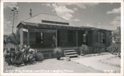 Judge Roy Bean's Law Office, Justice of the Peace, The Jersey Lilly Postcard