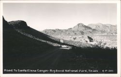 Road To Santa Elena Canyon - Big Bend National Park Postcard