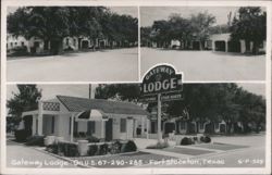 Gateway Lodge - Air Conditioned, Steam Heated on U.S. 67-290-285 Postcard