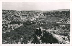 Pecos River Canyon U.S. 90 Between Del Rio and Langtry Postcard