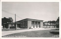 Grammar School building exterior Postcard