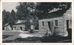 Pioneer Village, Spring Mill State Park Postcard
