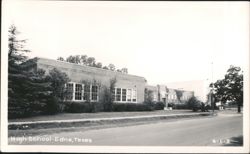 High School, Edna, Texas Postcard