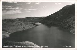 Lake San Carlos At Coolidge Dam Postcard