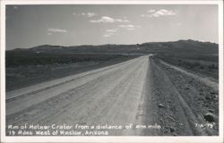 Rim of Meteor Crater, 19 Miles West of Winslow, Arizona Postcard
