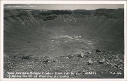 View across Meteor Crater from rim to rim - 4150ft. Postcard