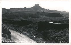 U.S. 66 between Oatman Goldroad and Kingman, Arizona Postcard