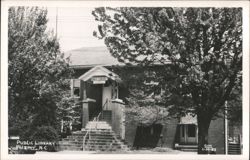 Public Library Building Exterior Postcard