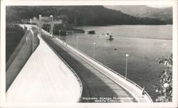 Highway Across Hiawassee Dam Postcard
