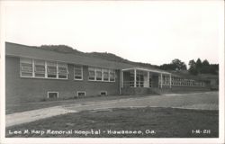 Lee M. Harp Memorial Hospital Building View Postcard